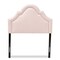 Baxton Studio Rita Light Pink Velvet Upholstered Twin Size Headboard 155-9331 - alternate 5